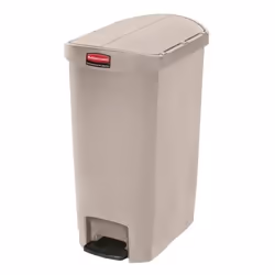 Rubbermaid 1883459, 50 L, Rectangulaire, Résine, Beige, Pédale, États-Unis
