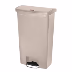 Rubbermaid 1883460, 68 L, Rectangulaire, Résine, Beige, Pédale, Plastique