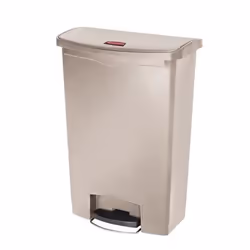 Rubbermaid 1883552, 90 L, Rectangulaire, Résine, Beige, Pédale, Plastique