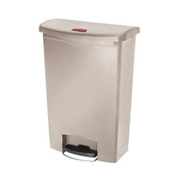 Rubbermaid 1883552 poubelle 90 L Rectangulaire Résine Beige