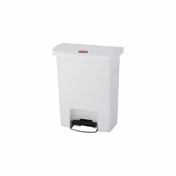 Rubbermaid 1883555, 30 L, Rectangulaire, Plastique, Résine, Blanc, Pédale, Plastique