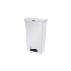 Rubbermaid 1883557, 49 L, Rectangulaire, Plastique, Résine, Blanc, Pédale, Plastique