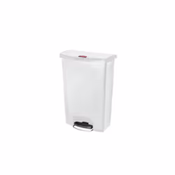 Rubbermaid 1883561, 90 L, Rectangulaire, Plastique, Résine, Blanc, Pédale, Plastique