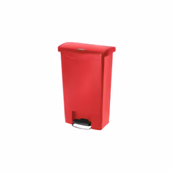 Rubbermaid 1883566, 49 L, Rectangulaire, Plastique, Résine, Rouge, Pédale, Plastique