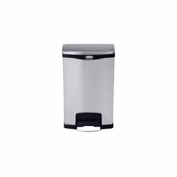 Rubbermaid 1901992 poubelle 49 L Rectangulaire Métal, Plastique Noir, Gris