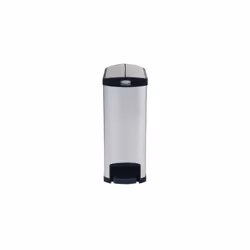 Rubbermaid 1901993 poubelle 49 L Rectangulaire Métal, Plastique Noir, Gris