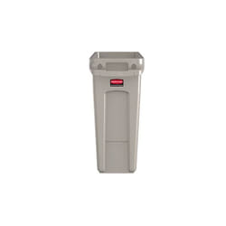 Rubbermaid SLIM JIM Rectangulaire Résine Beige