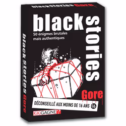 Iello BLACK STORIES - Gore, 30 min, 16 an(s), unisexe, Attention : Ne convient pas aux enfants de moins de 3 ans / 36 mois, C ...