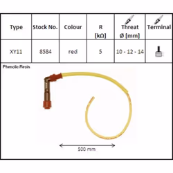 NGK Faisceau d'allumage LY11 coudé 102° pour Bobine sans olive - cable 50cm - Vue supplémentaire 4