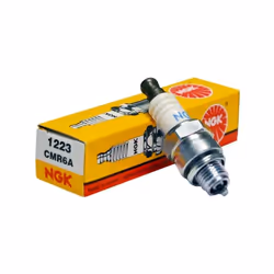 Bougie NGK CMR6A. Se monte sur moteur de débroussailleuse dont la T22LCS. Diamètre filetage: 10 mm Clé à utiliser: 16 mm Equi ...
