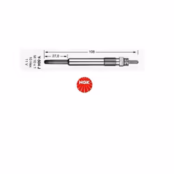 Bougie de prechauffage NGK Y-504J DP24 Description Bougie de prechauffage NGK Y-504J DP24 Bougie de préchauffage de la marque ...