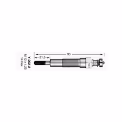 Bougie de prechauffage NGK Y-202-2 Description Bougie de prechauffage NGK Y-202-2 Bougie de préchauffage de la marque NGK, ve ...