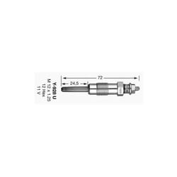 Bougie de prechauffage NGK Y-928U DP29