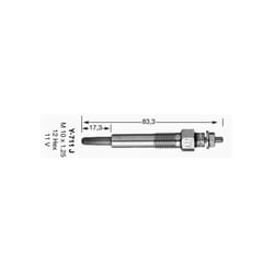 Bougie de prechauffage NGK Y-711J DP28