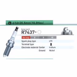 Bougie d'allumage NGK R7437-9 4