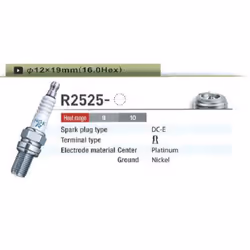 Bougie d'allumage NGK R2525-10 5281