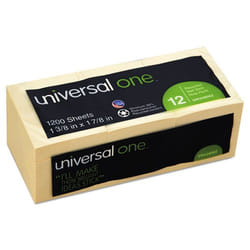 Universal UNV28062 Post-it Rectangle Jaune 100 feuilles Auto-adhésif