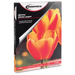 Innovera IVR99490 papier photos Blanc Gloss