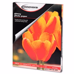 Innovera IVR99490 papier photos Blanc Gloss
