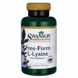 Swanson Free Form L-Lysine 100 Capsules x 500 Mg