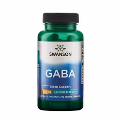 Swanson Max Strength Gaba 60 Veg Caps x 750 Mg