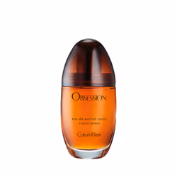 Calvin Klein Obsession, Femmes, 50 ml, Flacon non réutilisable, Bergamote, Mandarin, Vanille, Jasmin, Fleur d'oranger, Bois d ...