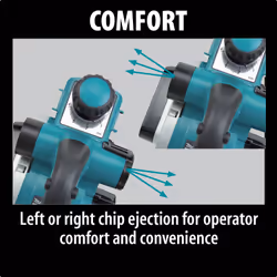 Makita KP0810 rabot électrique Noir, Bleu 16000 tr/min 850 W - Vue supplémentaire 7