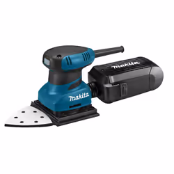 Makita Ponceuse vibrante 200 W, Ponceuse orbitale, Velcro, Noir, Turquoise, 14000 OPM, 1,5 mm, 0,75 mm