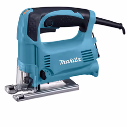 Makita Scie sauteuse 450 W, Noir, Turquoise, 45°, 6,5 cm, 1,8 cm, 1 cm, 6 mm