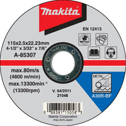 Disque abrasif Makita; 115 mm pour le métal