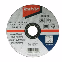 Disque abrasif Makita; 125 mm pour le métal