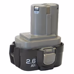Makita Akku-9134 9.6V 2.6Ah 193099-3 - Akku - 2.600 mAh, Batterie, Hybrides nickel-métal (NiMH), 2,5 Ah, 9,6 V, Makita
