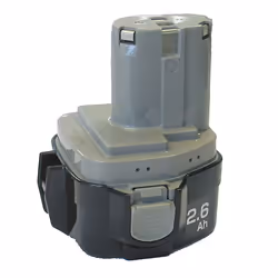Makita 193100-4, Batterie, Hybrides nickel-métal (NiMH), 2,5 Ah, 12 V, Noir, Argent, 1 pièce(s)