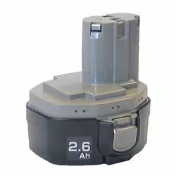 Makita Ni-MH 1434 14.4V, Batterie, Hybrides nickel-métal (NiMH), 2,6 Ah, 14,4 V, Noir, Argent, 1 pièce(s)