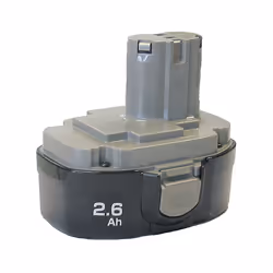 Makita Ni-MH 1834 18V, Batterie, Hybrides nickel-métal (NiMH), 2,6 Ah, 18 V, Noir, Argent, 1 pièce(s)