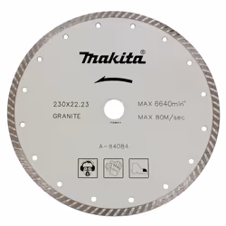 Disque à tronçonner diamanté Makita Turbo; 230 mm
