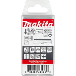 Makita B-07749 Lame de scie sauteuse, à chantourner et sabre Lames de scie sauteuse Acier rapide 100 pièce(s)