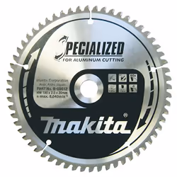 Lame de scie pour aluminium Makita; 190x2x20,0 mm; Z60; -5°