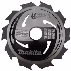 Makita B-07892, Bois, 16,5 cm, 3 cm, 2 mm, 9250 tr/min, Makita