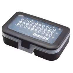 Makita D-30667, 31 pièce(s), Phillips, Cruciforme, Fente, Torx, PH1, PH2, PH3, PZ1, PZ2, PZ3, T10, T15, T20, T25, T30, T40, 5 ...