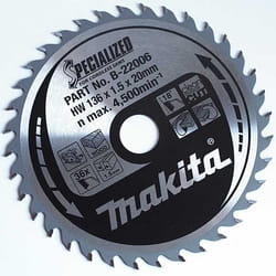 Lame de scie Makita; 136x1,8x20,0 mm; Z36; 18°