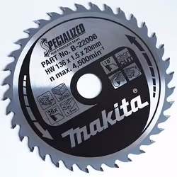 Lame de scie Makita; 136x1,8x20,0 mm; Z36; 18°