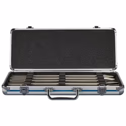 Coffret métal composé de 3 pointes à béton SDS-MAX : Longueur 400 mm et 2 burins plats SDS-MAX : Largeur 25 mm - Longueur 400 ...