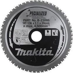 Lame de scie pour le métal Makita; 136x1,1x20,0 mm; Z56; 0°