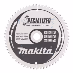 Lame de scie pour stratifié Makita; 190x2x20,0 mm; Z60; 5°