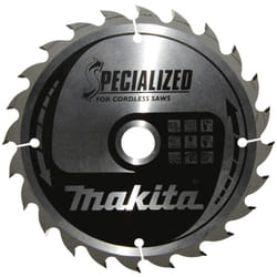 Makita - specialized B-32904 Lame de scie circulaire au carbure 165 x 20 x 1 mm Nombre de dents: 24 1 pc(s)