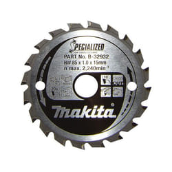 Specialized B-32932 lame de scie circulaire au carbure 85 x 15 x 0.7 mm nombre de dents: 20 1 pc(s) - Makita