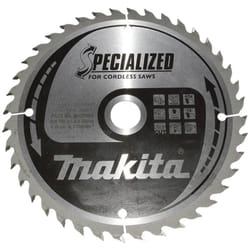 Makita - specialized B-32954 Lame de scie circulaire au carbure 165 x 20 x 1 mm Nombre de dents: 40 1 pc(s)