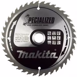 Lame de scie Makita; 165x1,6x20,0 mm; Z40; 18°