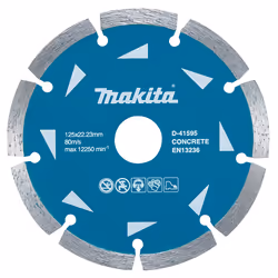 Disque à tronçonner diamanté Makita D-41595-10; 125x22,23 mm; 10 unités